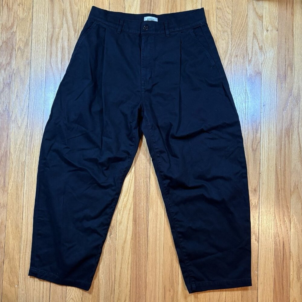 Agolde Black Barrel Trousers 31